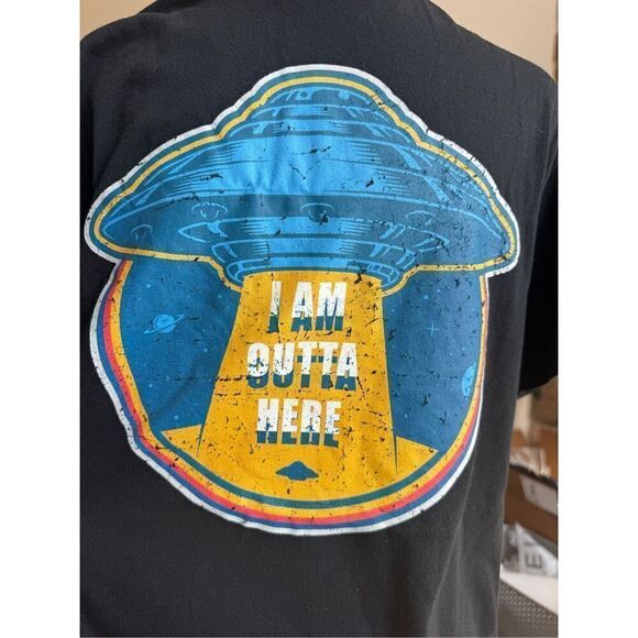 UFO graphic t-shirt medium - Picture 3 of 4
